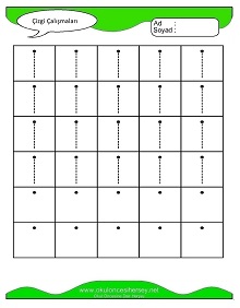 Çizgi Çalışma Sayfaları